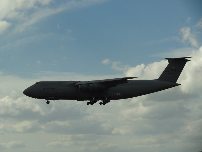 U.S. Air Force Cargo Plane — Gray, Calm, Afternoon