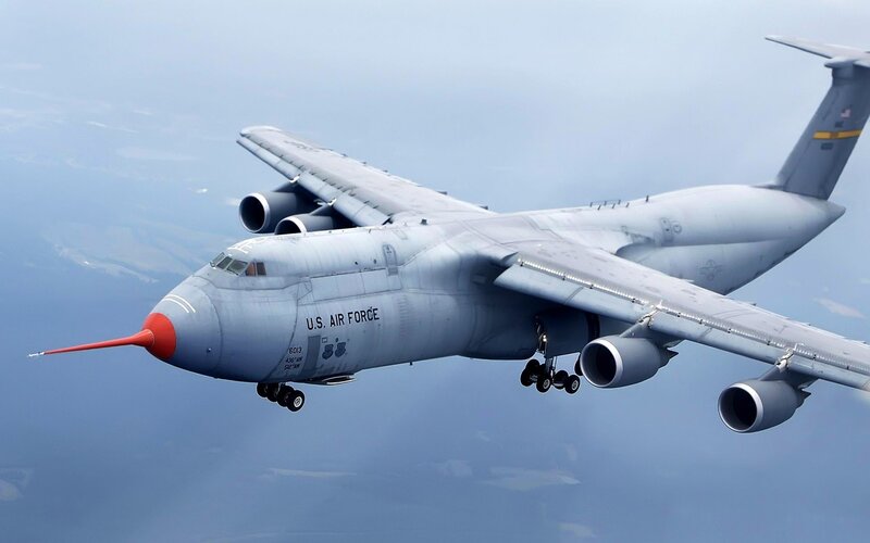 U.S. Air Force Cargo Plane — Gray, Calm, Photograph, Aircraft, Wings