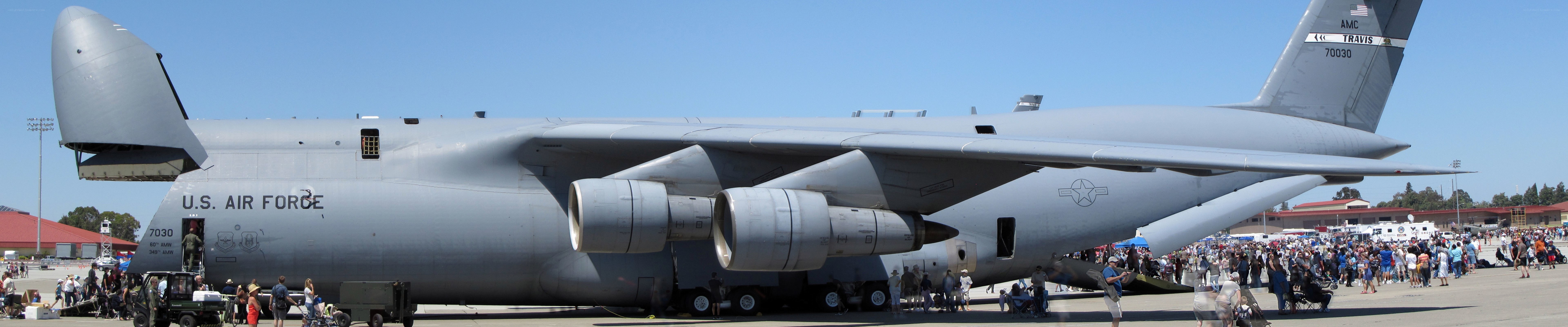 U.S. Air Force cargo plane on display