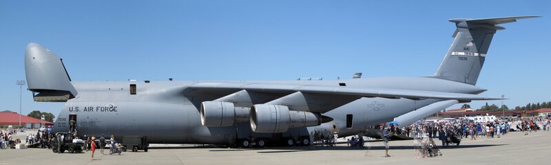 U.S. Air Force cargo plane on display