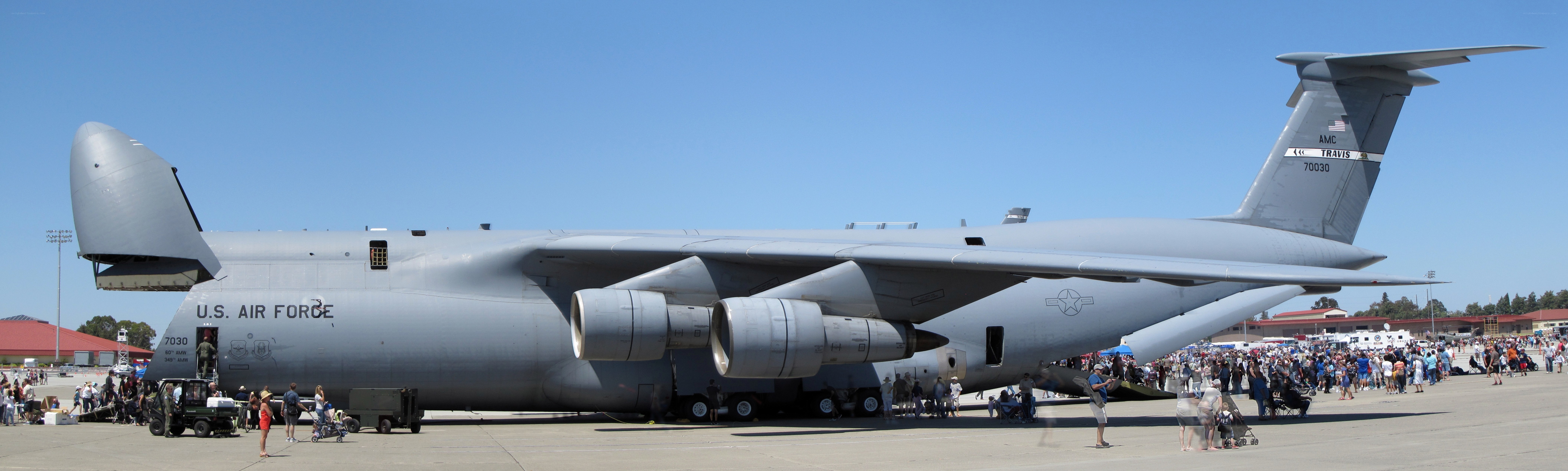 U.S. Air Force cargo plane on display