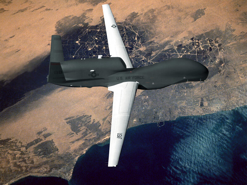 U.S. Air Force Drone — Gray, Aerial