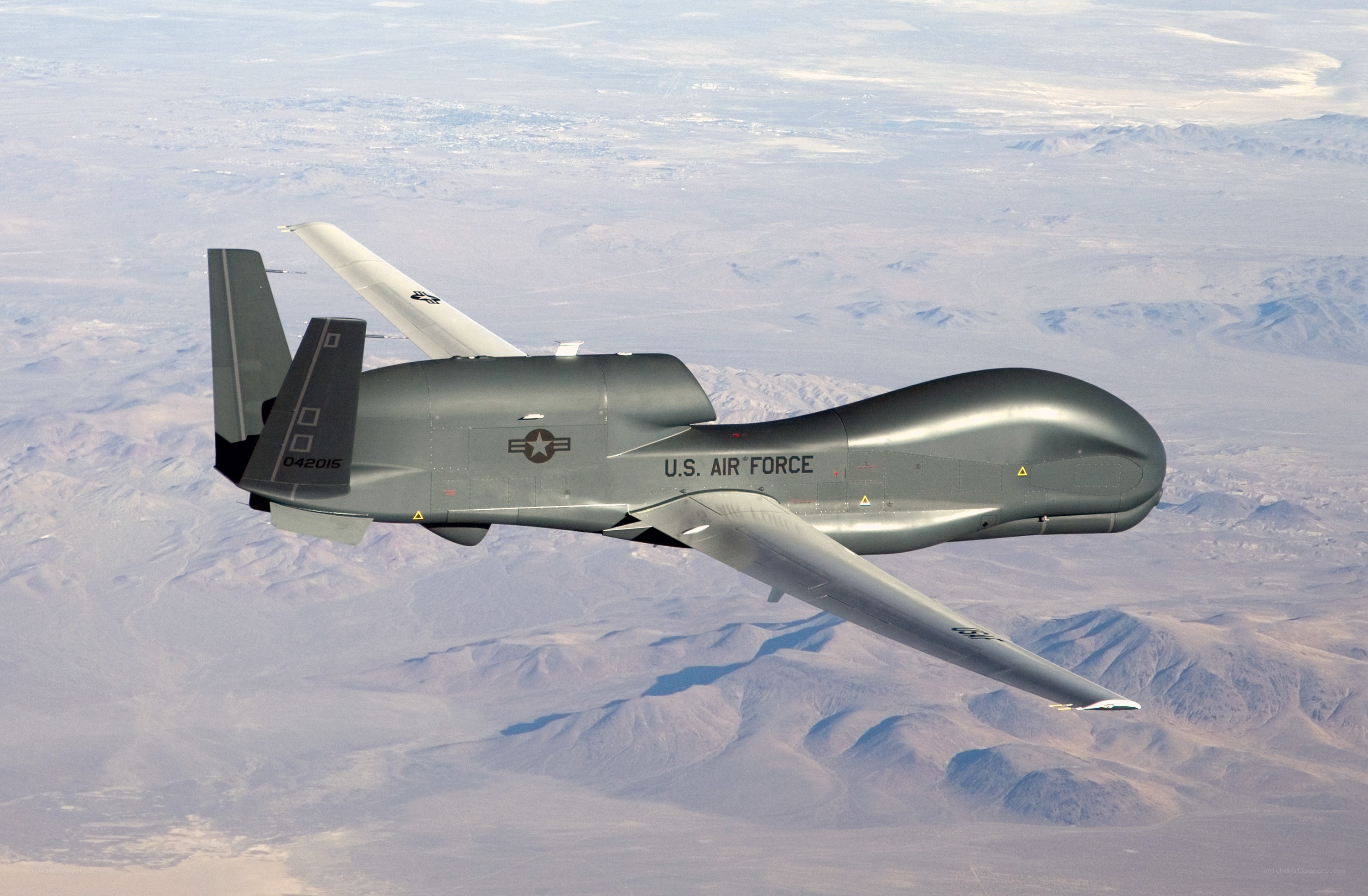 U.S. Air Force drone in flight