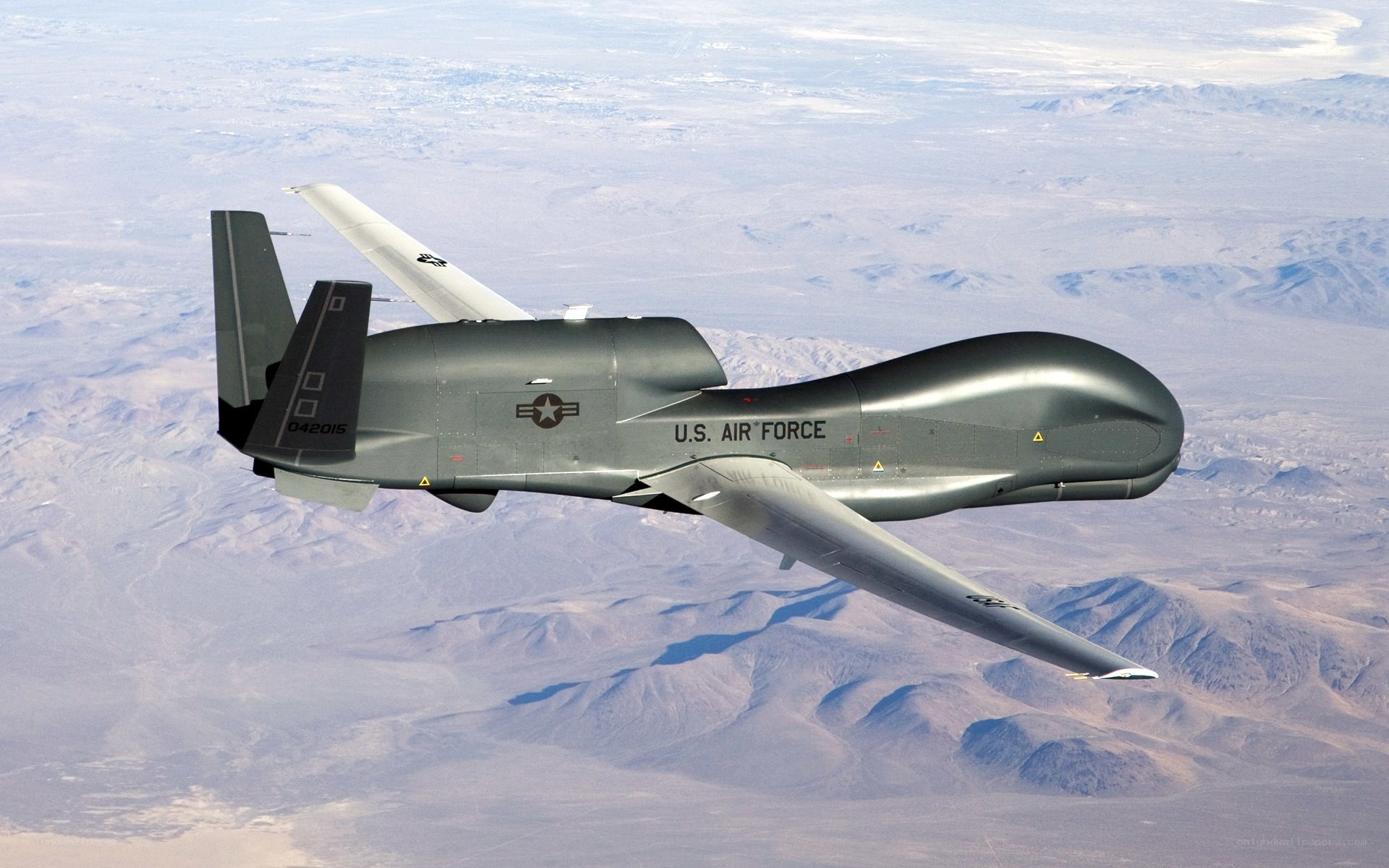 U.S. Air Force drone in flight