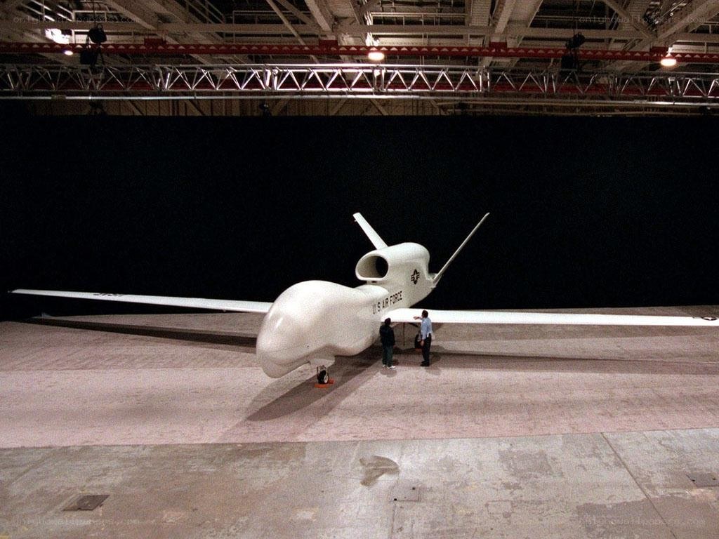U.S. Air Force drone in hangar