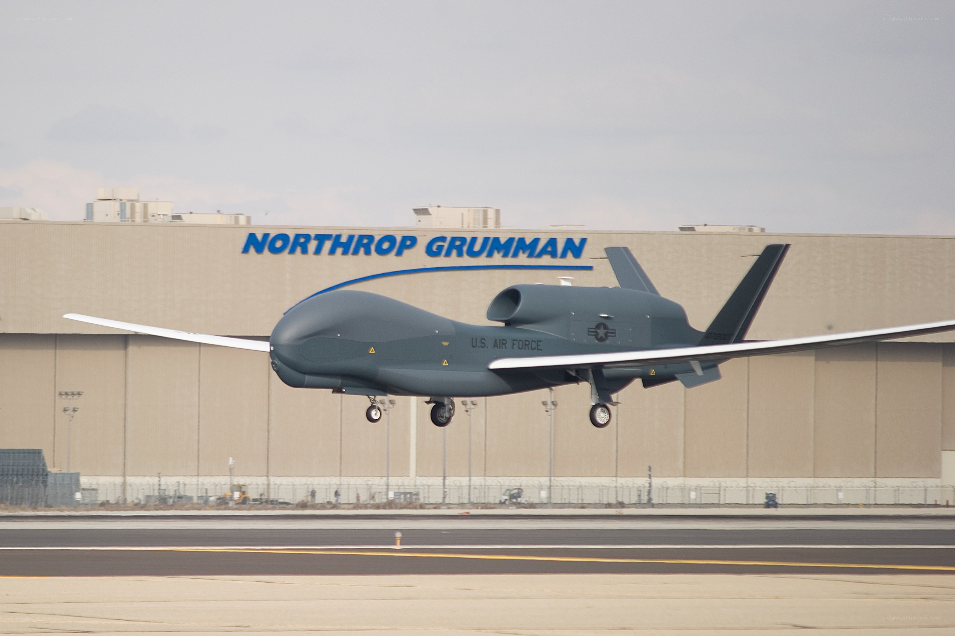 U.S. Air Force drone taking off