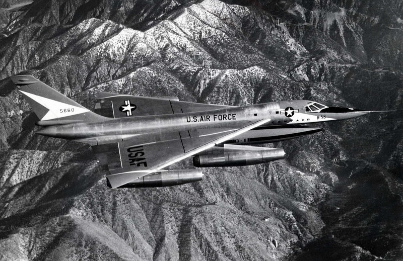 U.S. Air Force Jet — Black, Dramatic, Photograph, Mountains, Aircraft