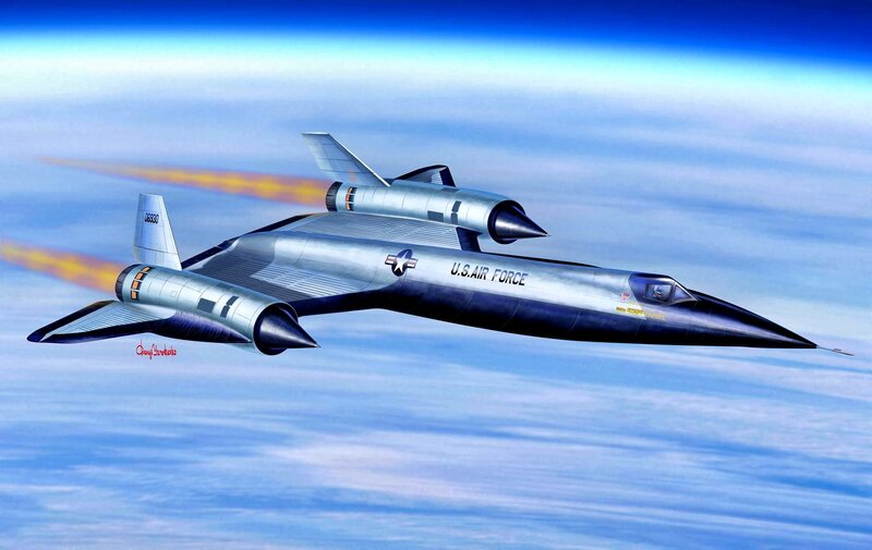 U.S. Air Force Jet — Blue, Dramatic, Digital Art, Aircraft