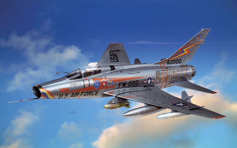 U.S. Air Force Jet — Blue, Dramatic