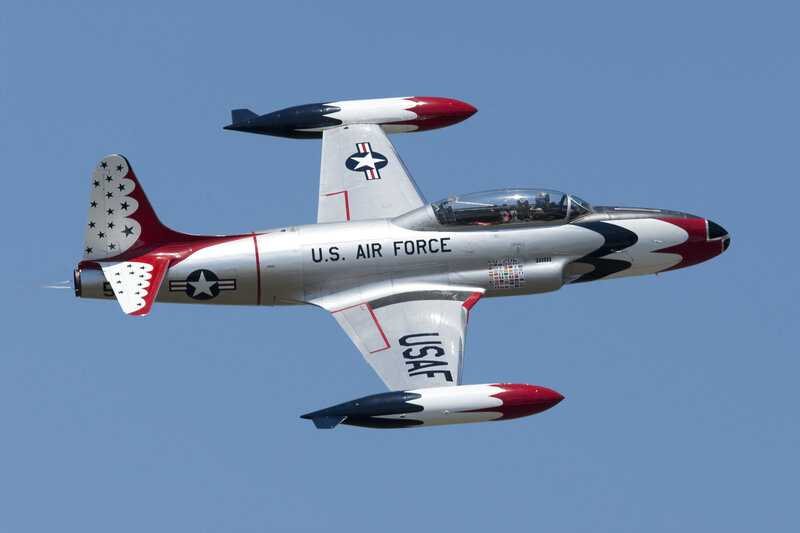 U.S. Air Force Jet — Blue, Dynamic, Afternoon, Photograph, Aircraft