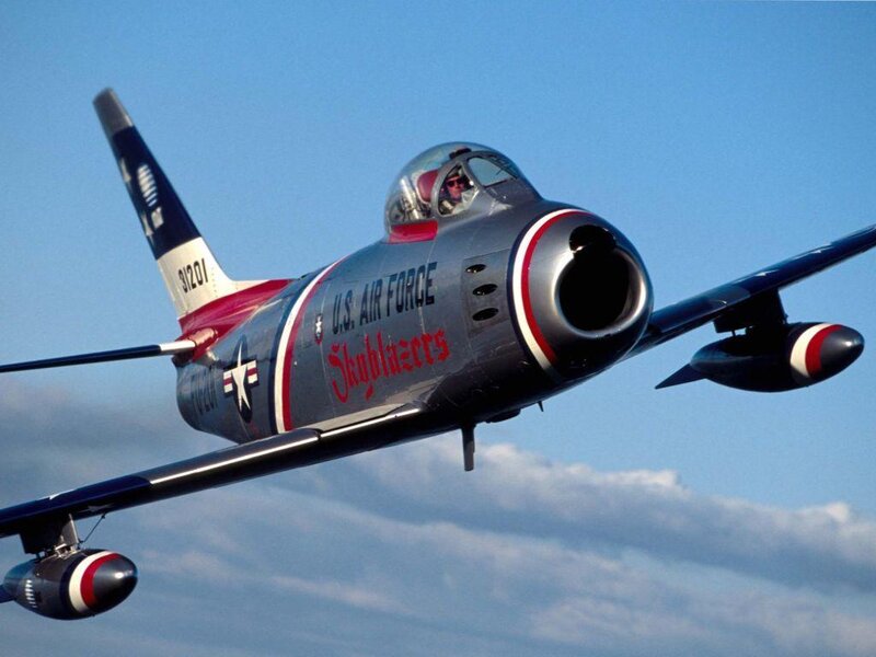 U.S. Air Force Jet — Blue, Dynamic, Afternoon