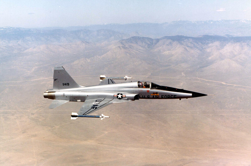 U.S. Air Force Jet — Gray, Aerial, Afternoon, Photograph
