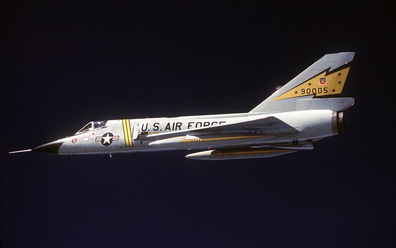 U.S. Air Force Jet — Gray, Dramatic, Night, Photograph