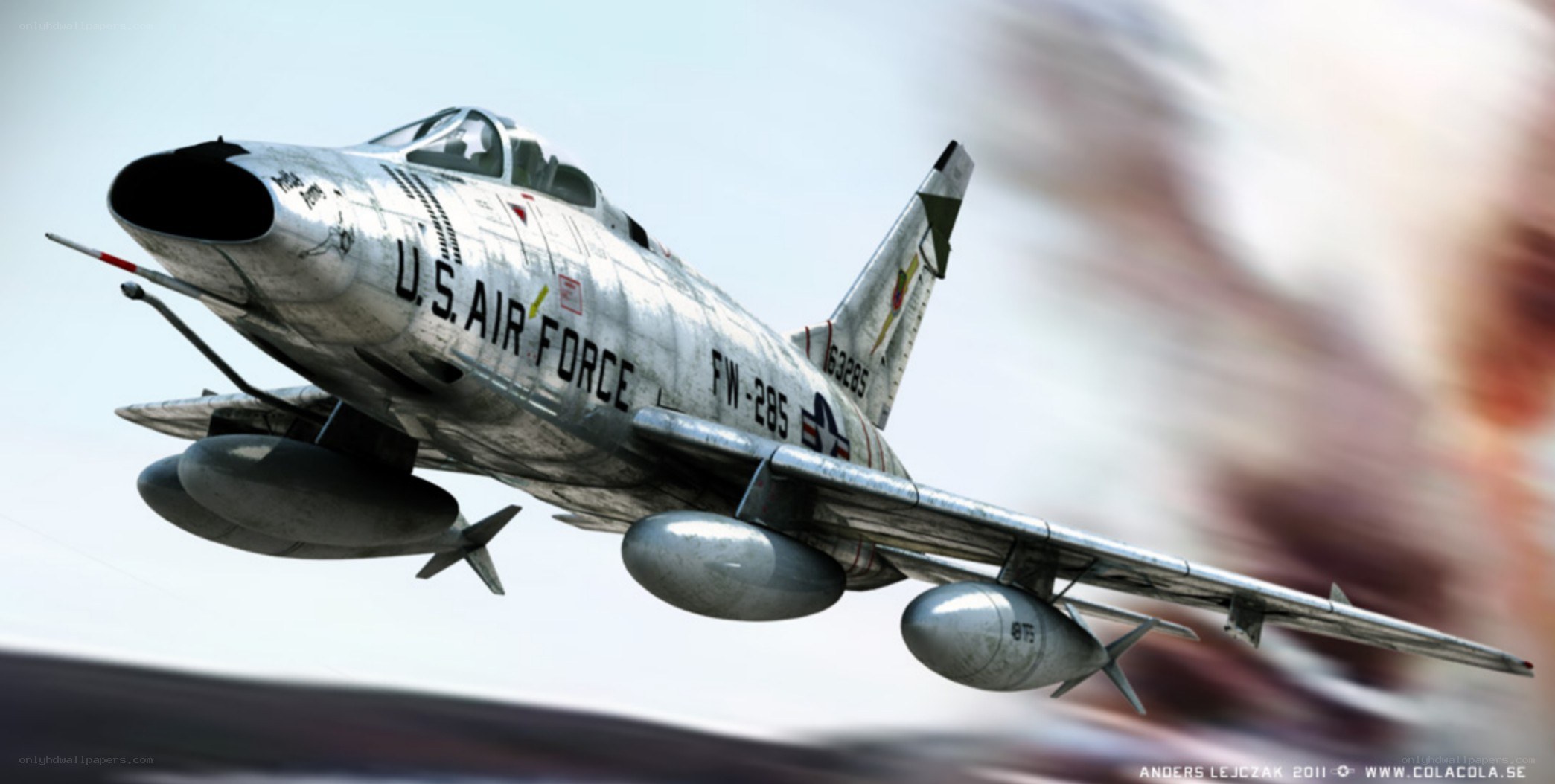 U.S. Air Force jet in flight