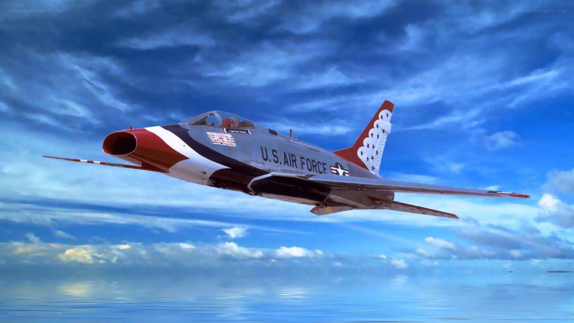 U.S. Air Force jet in flight