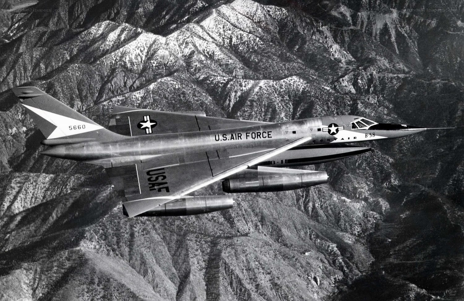 U.S. Air Force jet in flight