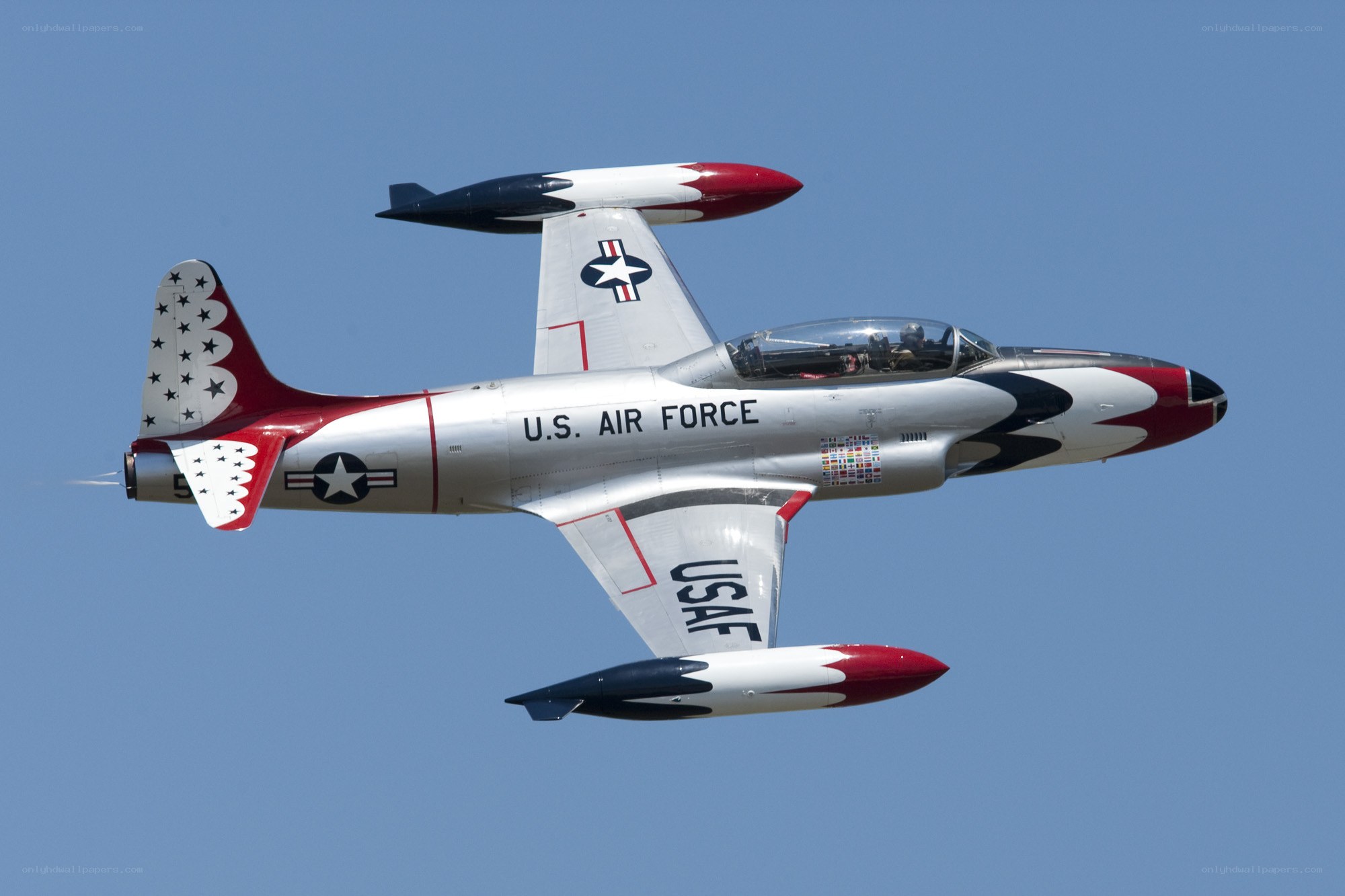 U.S. Air Force jet in flight