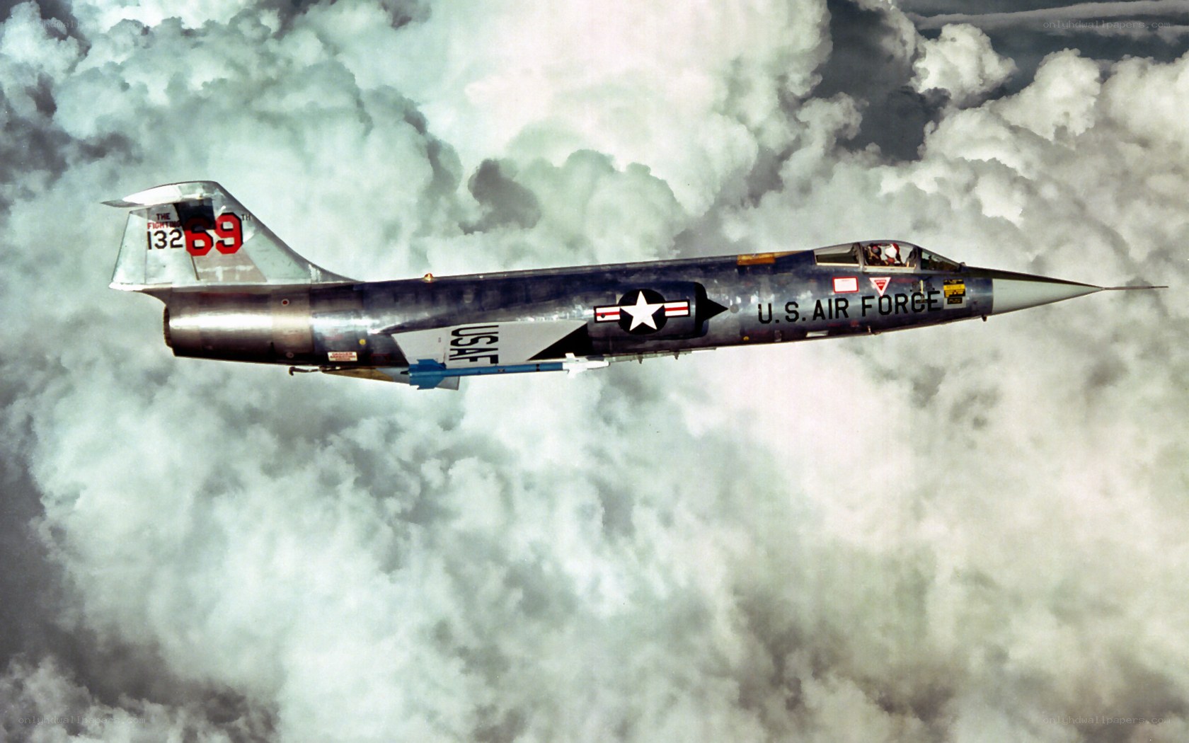 U.S. Air Force jet in flight