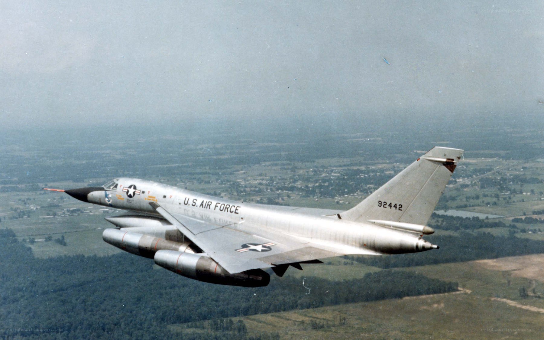 U.S. Air Force jet in flight