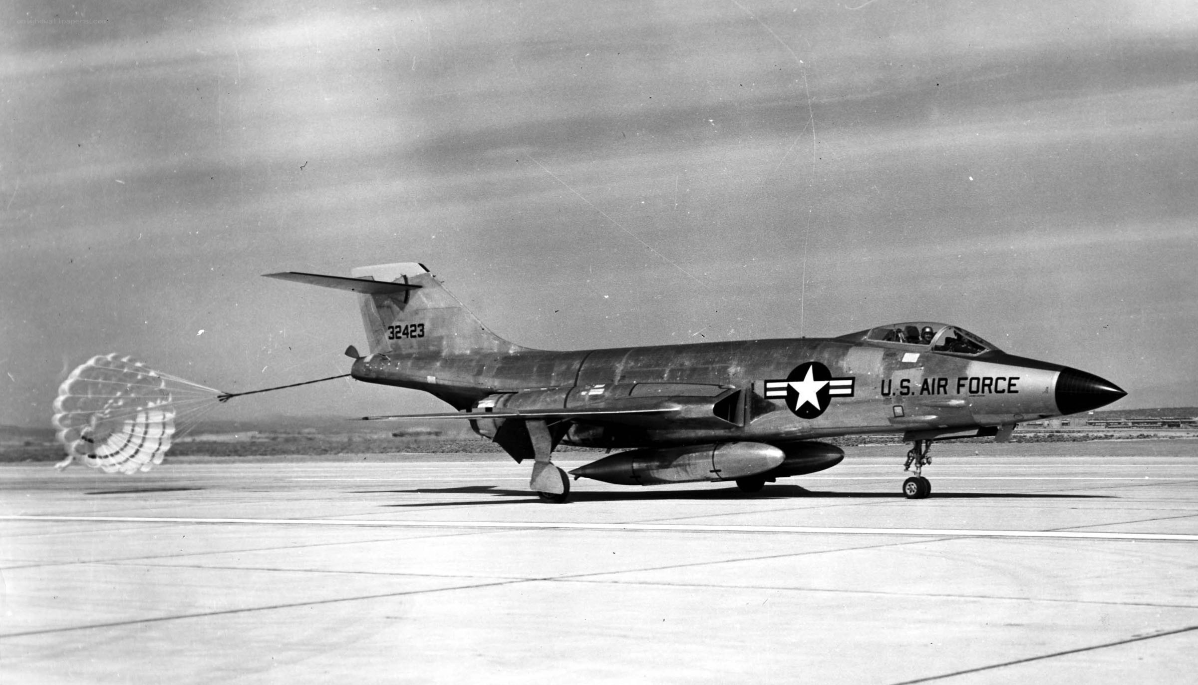U.S. Air Force jet on runway