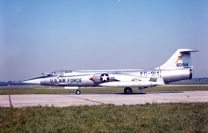 U.S. Air Force Jet — Silver, Calm, Afternoon