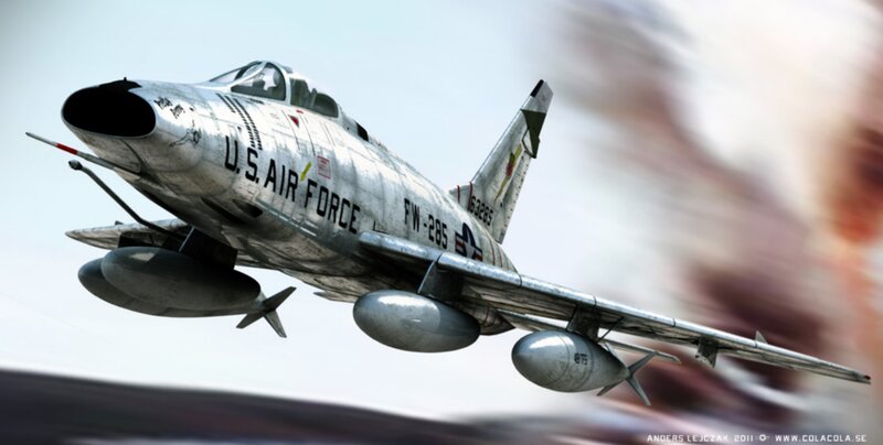 U.S. Air Force Jet — Silver, Dramatic, Digital Art