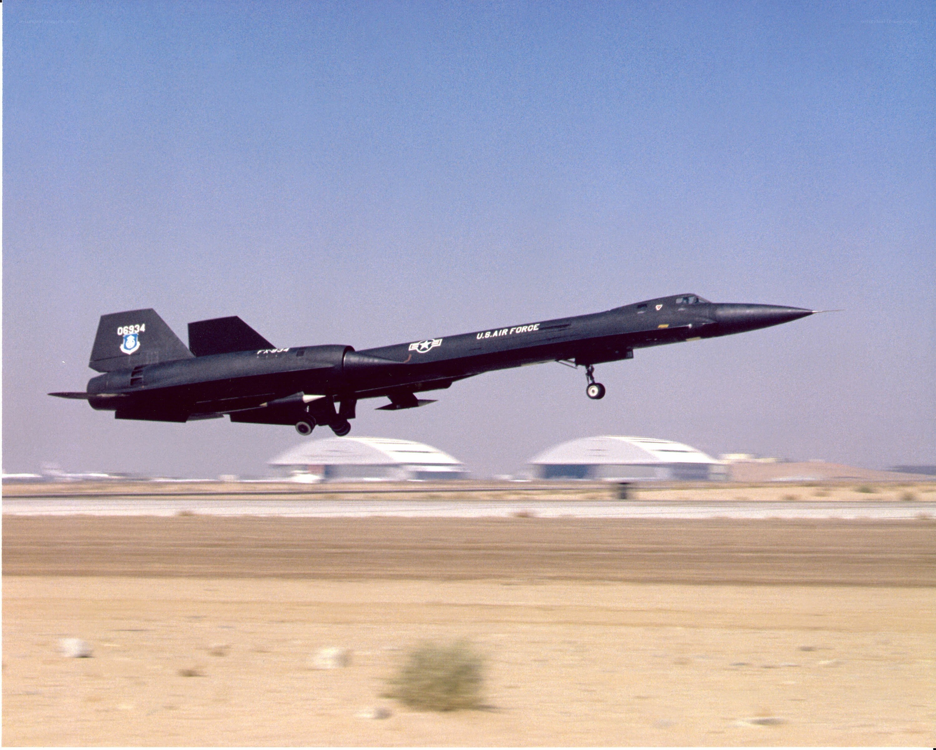 U.S. Air Force jet taking off