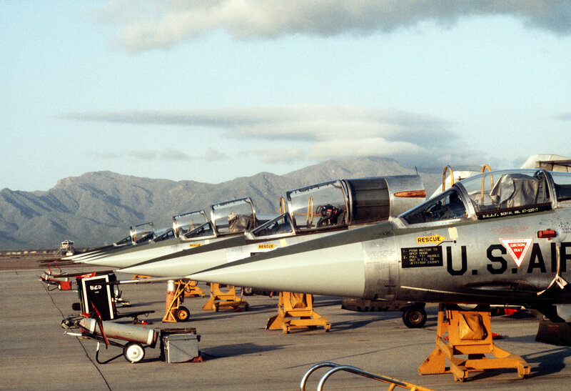 U.S. Air Force jets on tarmac