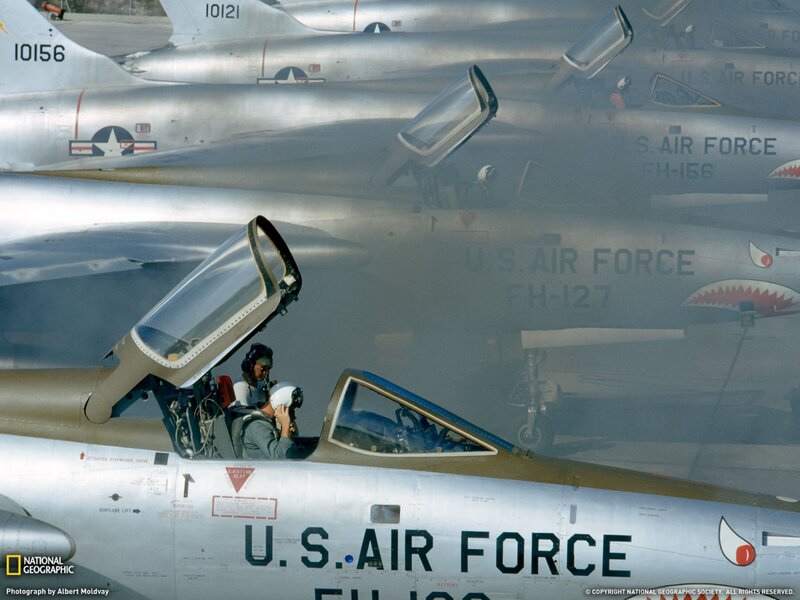U.S. Air Force jets on tarmac