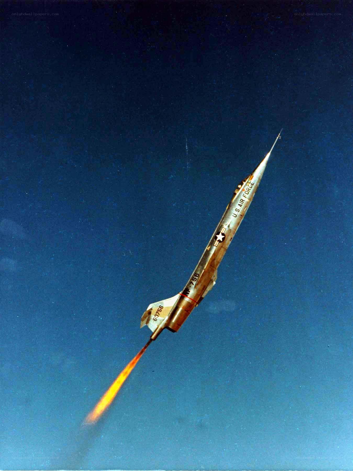 U.S. Air Force rocket in flight