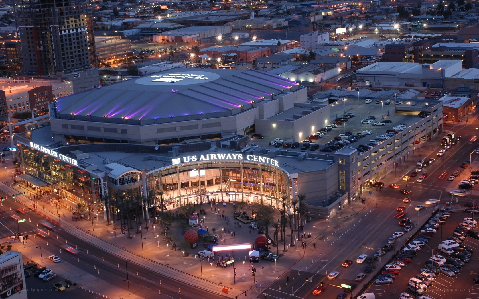 U.S. Airways Center at dusk