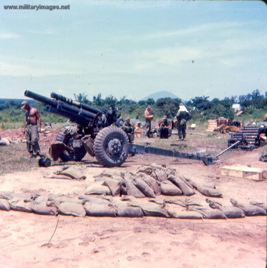 U.S. Army artillery unit in field