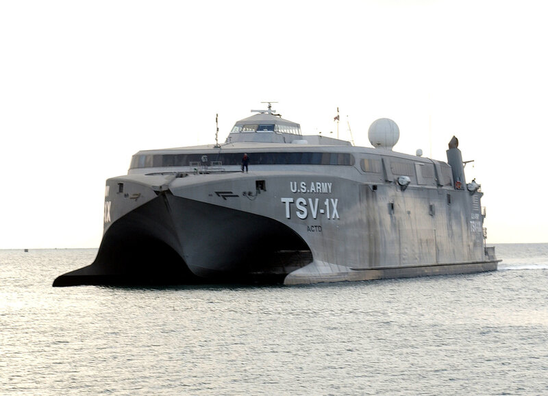 U.S. Army catamaran vessel