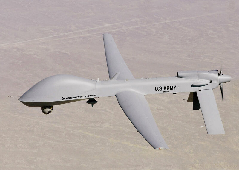 U.S. Army drone in flight