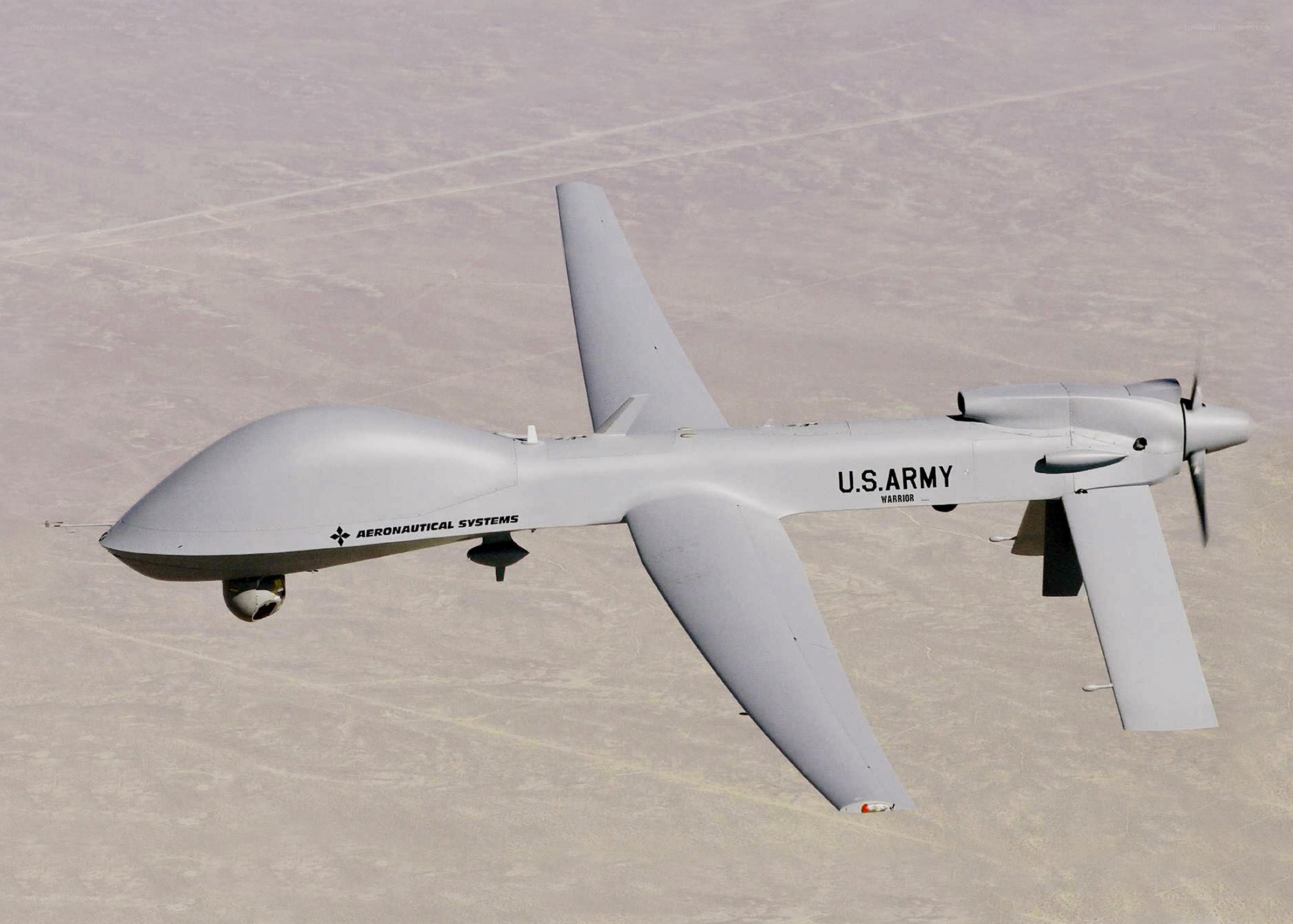 U.S. Army drone in flight