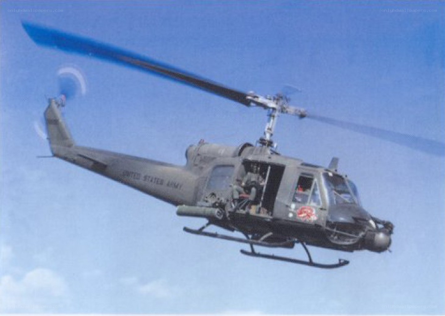 U.S. Army helicopter in flight
