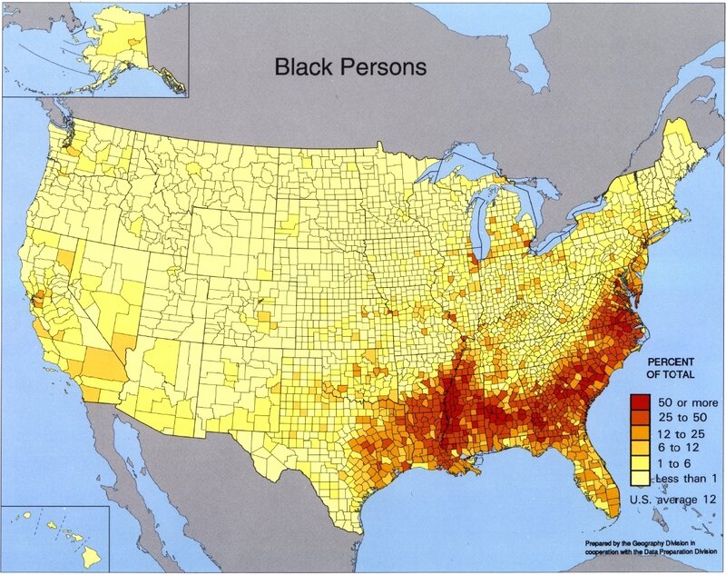 U.S. Black Population Map