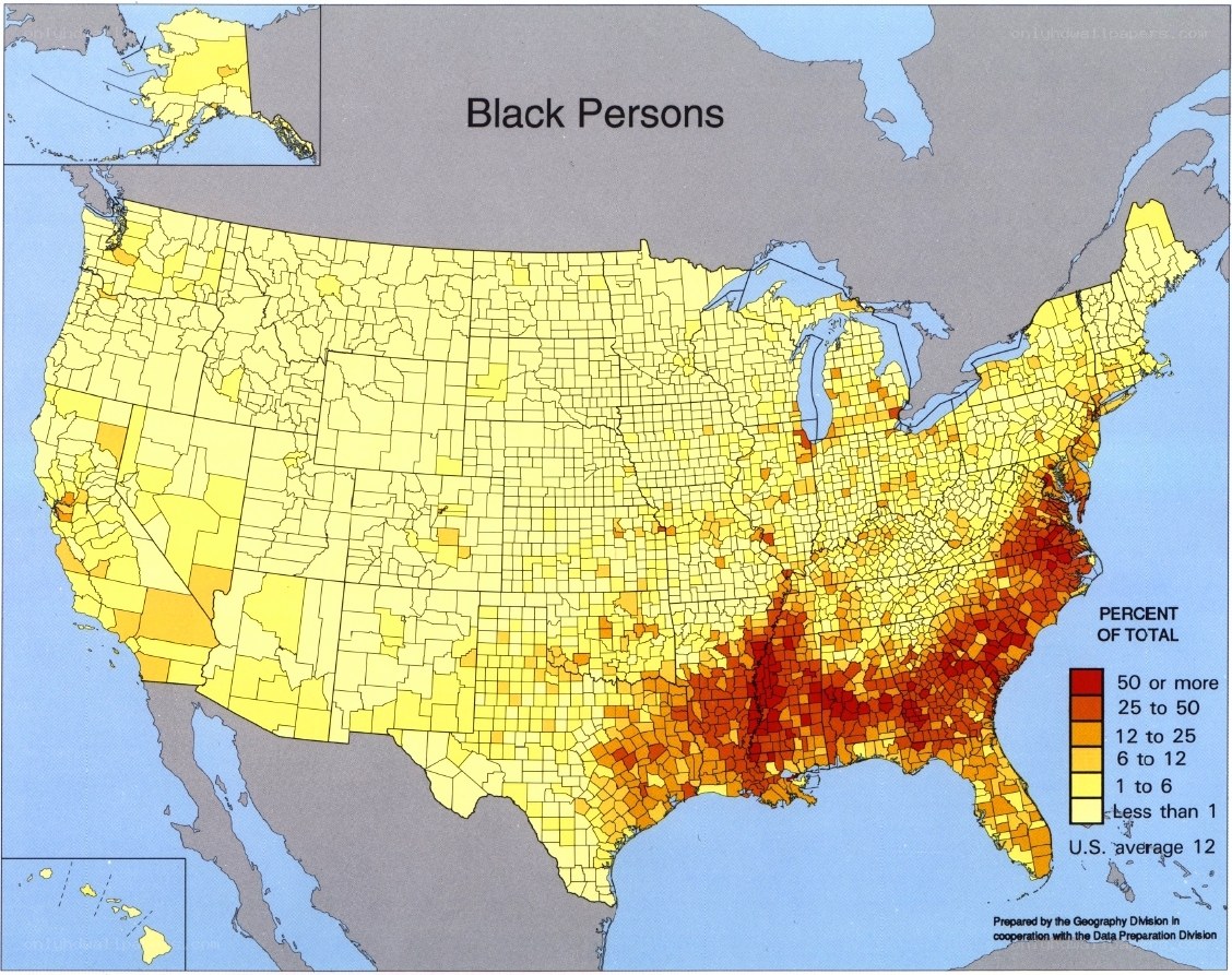 U.S. Black Population Map