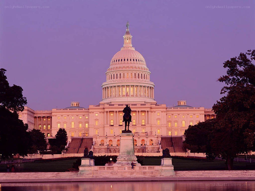 U.S. Capitol at dusk
