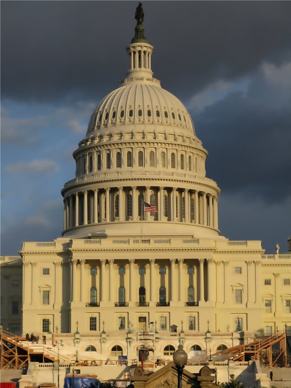 U.S. Capitol Building at dusk