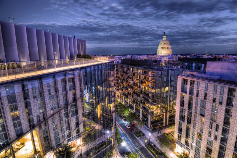 U.S. Capitol Building — Blue, Dramatic, Night