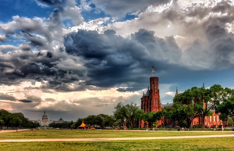 U.S. Capitol Building — Blue, Dramatic