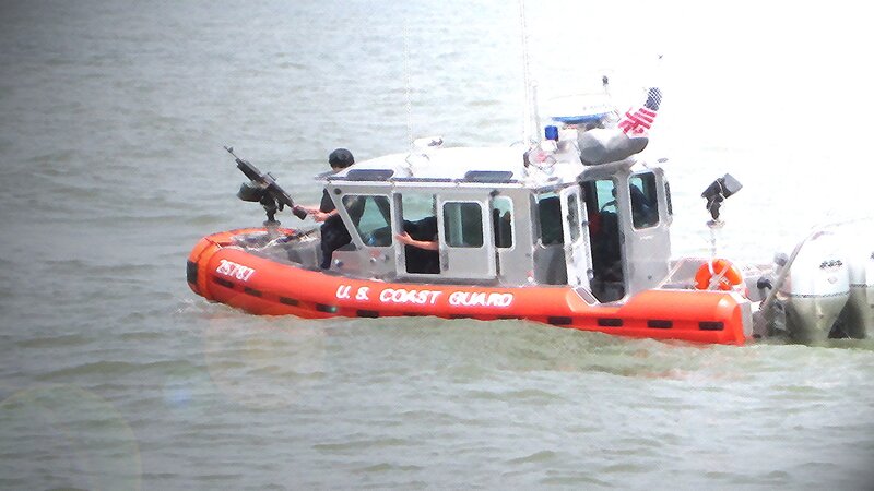 U.S. Coast Guard Boat — Orange