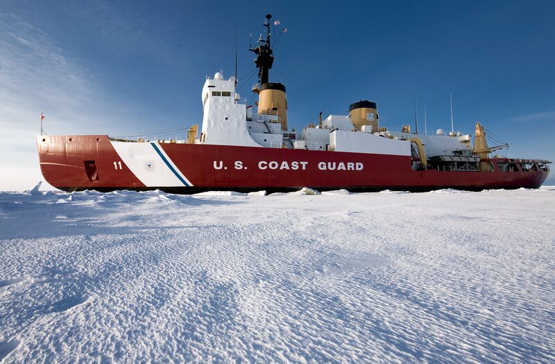 U.S. Coast Guard icebreaker in Arctic