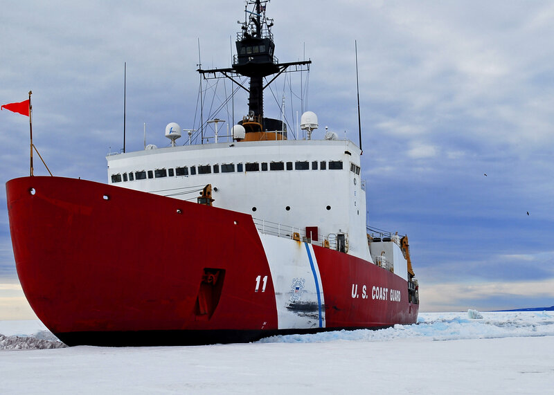 U.S. Coast Guard icebreaker in Arctic