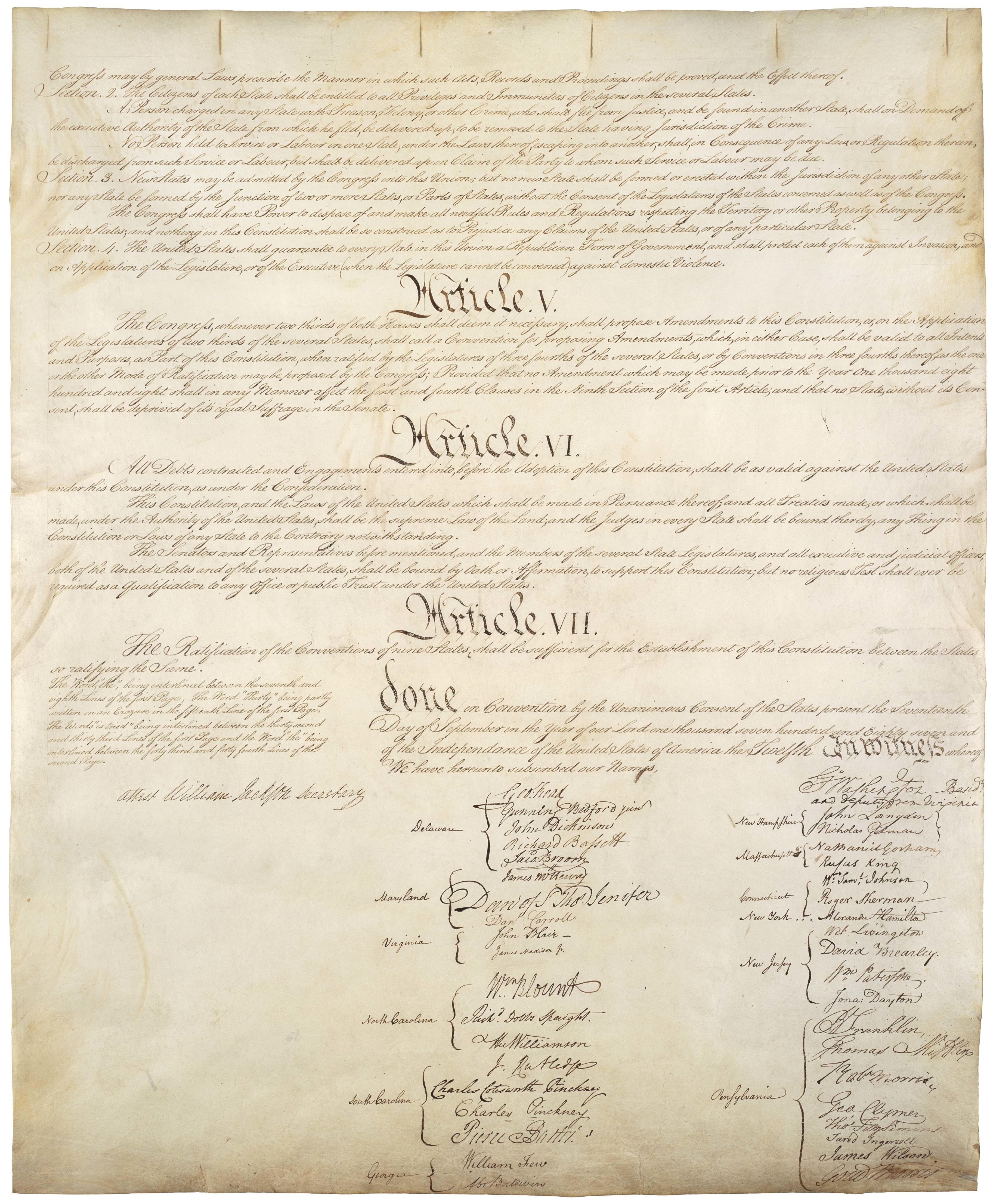 U.S. Constitution document