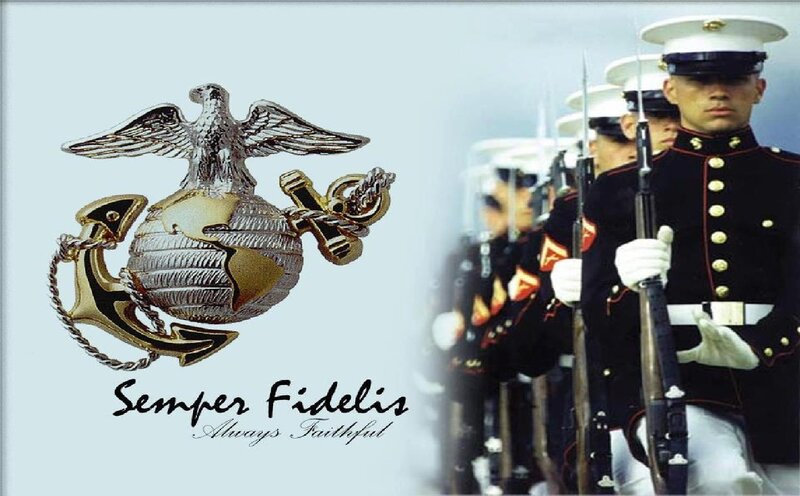 U.S. Marine Corps Emblem — White