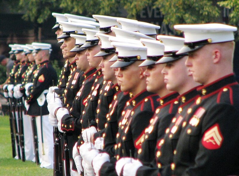 U.S. Marine Corps in Dress Uniform