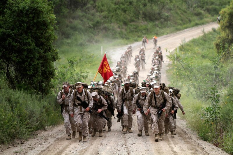 U.S. Marines Marching