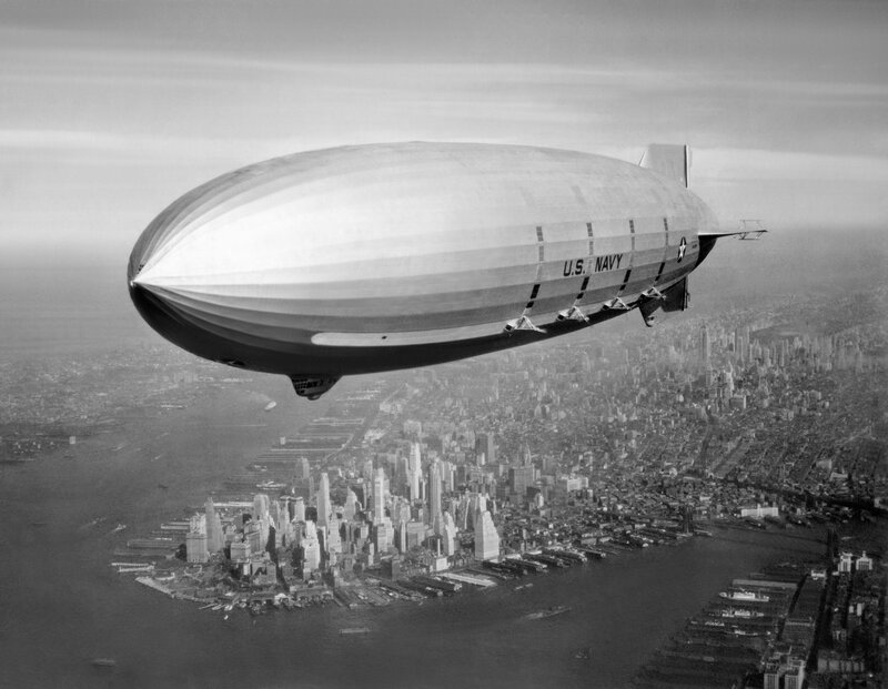 U.S. Navy blimp over New York